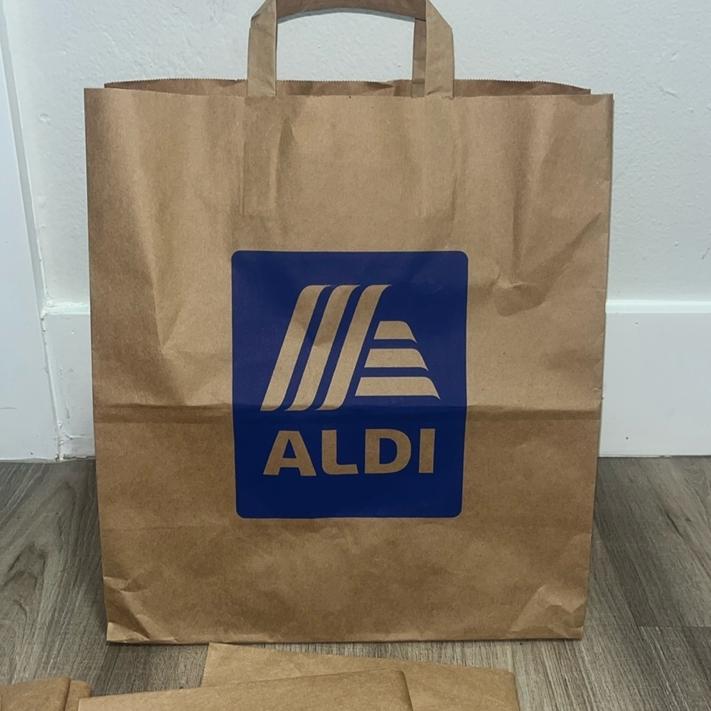 ALDI 20 Grocery Brown Paper Bags - Picture 3 of 4